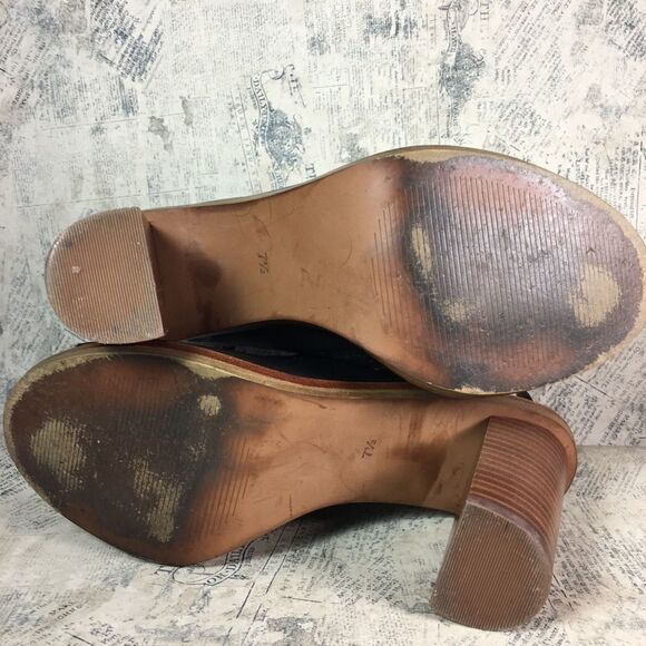 Madewell “Fay” Peep Toe Heeled Sandals Black - Picture 11 of 13